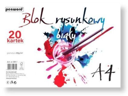 Náčrtník A4-20 listový BR