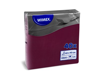 Obrúsky DekoStar 40x40cm bordové /40 ks