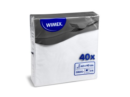 Obrúsky 40x40cm biele DekoStar /40 ks