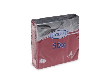 Obrúsky gastro 33x33/50 ks bordové