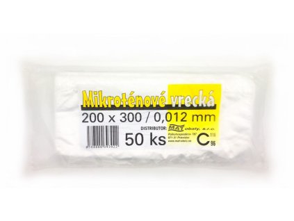 Mikroténové sáčky 200x300/0,012/50ks