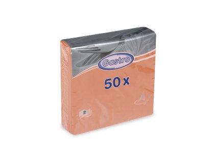 Obrúsky gastro 33x33/50  ks oranžové