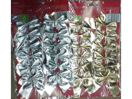 Mašle - sada zlatá/strieborná/12ks Arpex