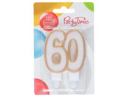 Sviečka 60 rokov Arpex zlatá