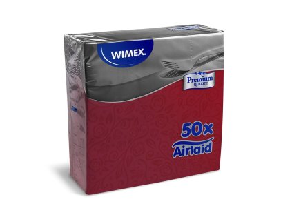 Obrúsky Prémium 40x40 bordové dekor R/50 ks