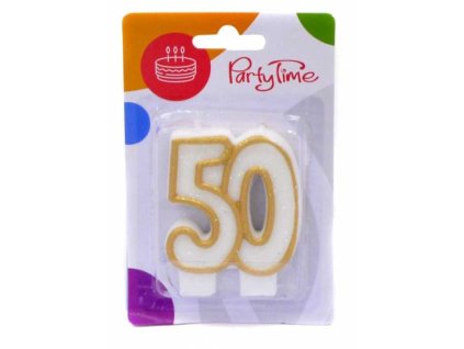 Sviečka 50 rokov Arpex zlatá