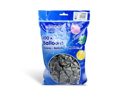 Balón strieborný M / 100 ks