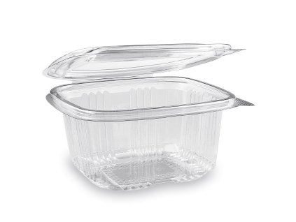 Miska 500ml hranatá s viečkom/50ks