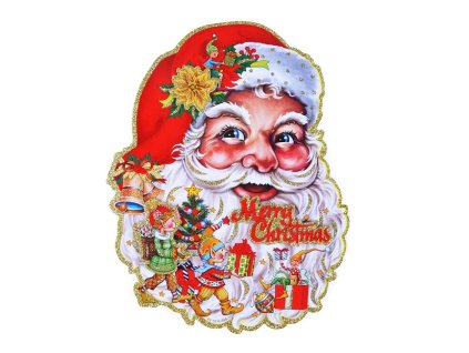 Dekorácia Mikuláš papierová 3-D 32cm