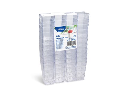 Fingerfood pohár 85ml hranatý/40ks