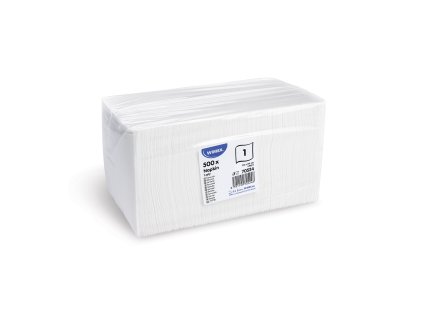 Obrúsky gastro 1-vrstvové 24x24/500ks biele