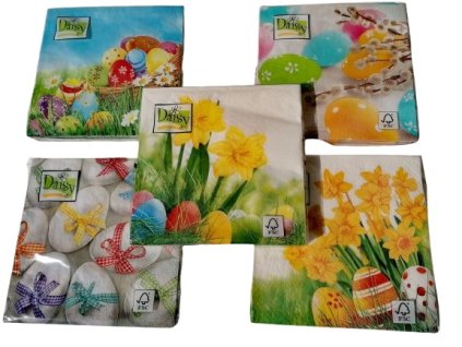 Obrúsky DAISY Veľká noc 33x33cm/20 ks