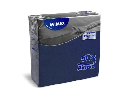 Obrúsky Prémium 40x40 tmavomodré dekor R/50 ks