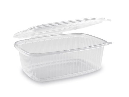 Miska oválna priehľadná s viečkom 1000ml/50ks