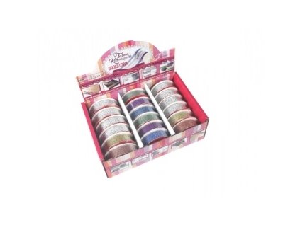 Dekoračná krajka trblietavá 18mmx1m Penwo