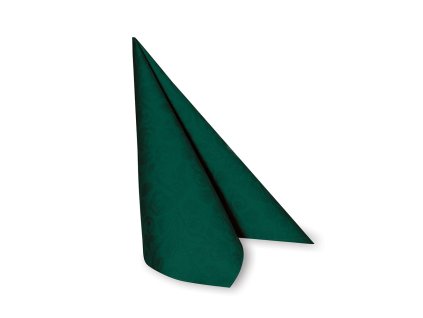 Obrúsky Prémium 40x40 tmavozelen dekor R/50 ks