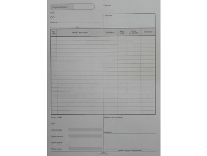 Tlačivo Objednávka A4 NCR