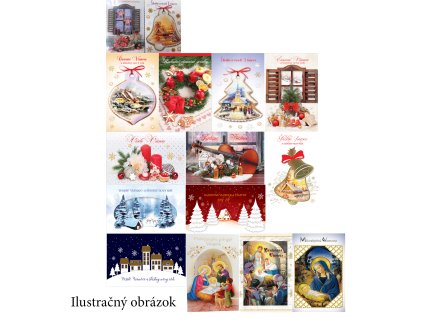 Pohľadnica glitrovaná s textom Stiva Vianoce