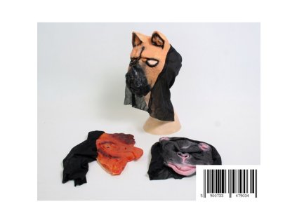 Maska Pes, kohút, gorila