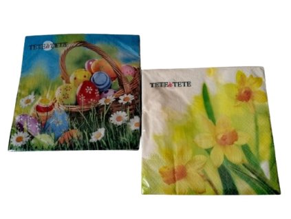 Obrúsky 33x33/3-vrstvové TETE-TETE