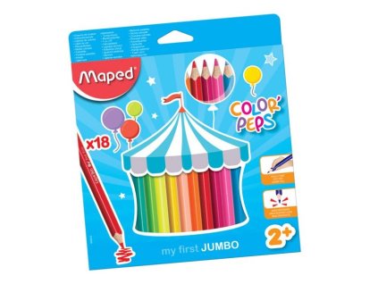 Pastelky Jumbo/18 ks Maped
