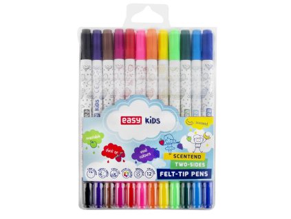 Fixy 12 voňavé obojstranné vypratelné