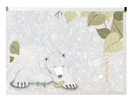 Puzdro so zipsom A4 Chubby Bear