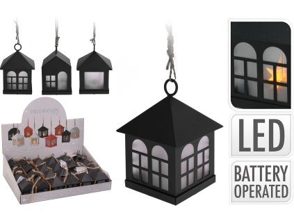 Lampáš LED domček 6x8cm