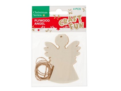 CF Anjel drevený/4ks