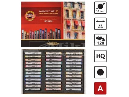 Kriedy prašné TOISON D´OR 36KS