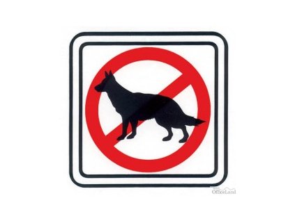 Samolepka Zákaz vodiť psov