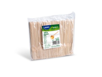 Vidlička z dreva 16 cm [100 ks]