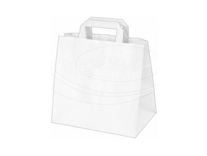 Papierová taška 32x21x33cm biela