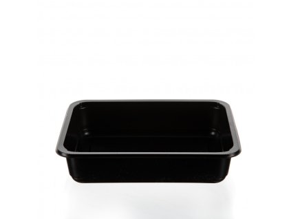 Miska 1-dielna 227x178x40 zatavovacia čierna/600ks