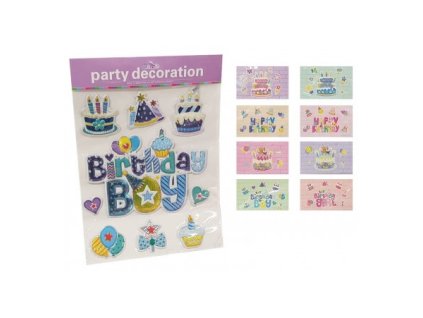 Nálepky na stenu Happy Birtday