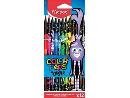 Pastelky /12ks Monster Maped