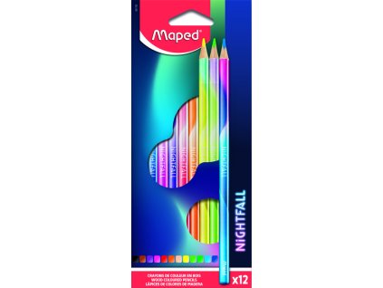 Pastelky/12 Color Peps Nightfall Maped