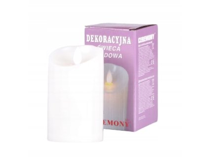 Dekoratívna sviečka LED 12cm s pohyblivým plameňom