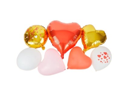 Sada 5 fóliových balónov a 11 latexových balónov