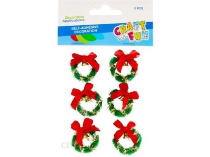 CF Dekorácia vianočný venček/6ks