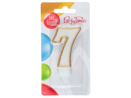 Sviečka 7 Arpex zlatá