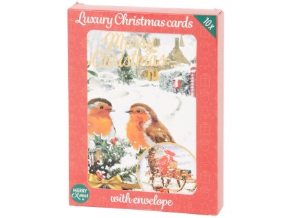 Luxusné vianočné pohľadnice s obálkou/10