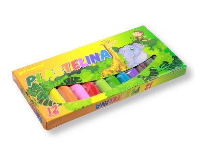 Plastelina 12ks/200g PENWORD