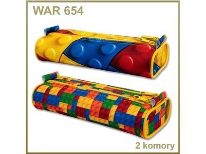 Peračník ovál 2-zips Kocky