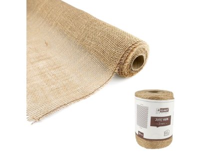 Jutová sada - stuha 100cm + špagát 2mm