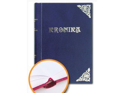 Kronika A4 modrá šitá - 160 listov