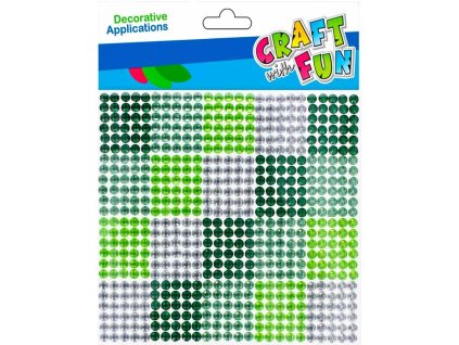 CF Prilepovacie kryštáliky zelené 10x10c