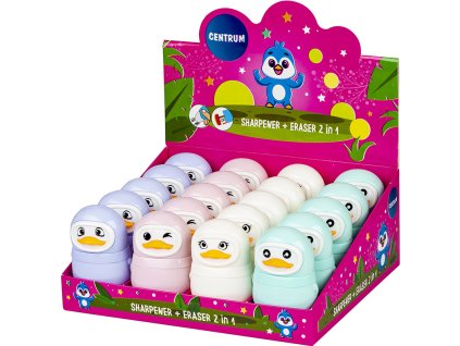 Strúhadlo s gumou 2v1 PINGUIN