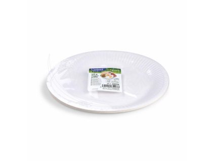Papierový tanier 23 cm /10ks biely