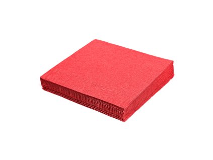 Obrúsky 2-vrstvové 24x24/250 červené